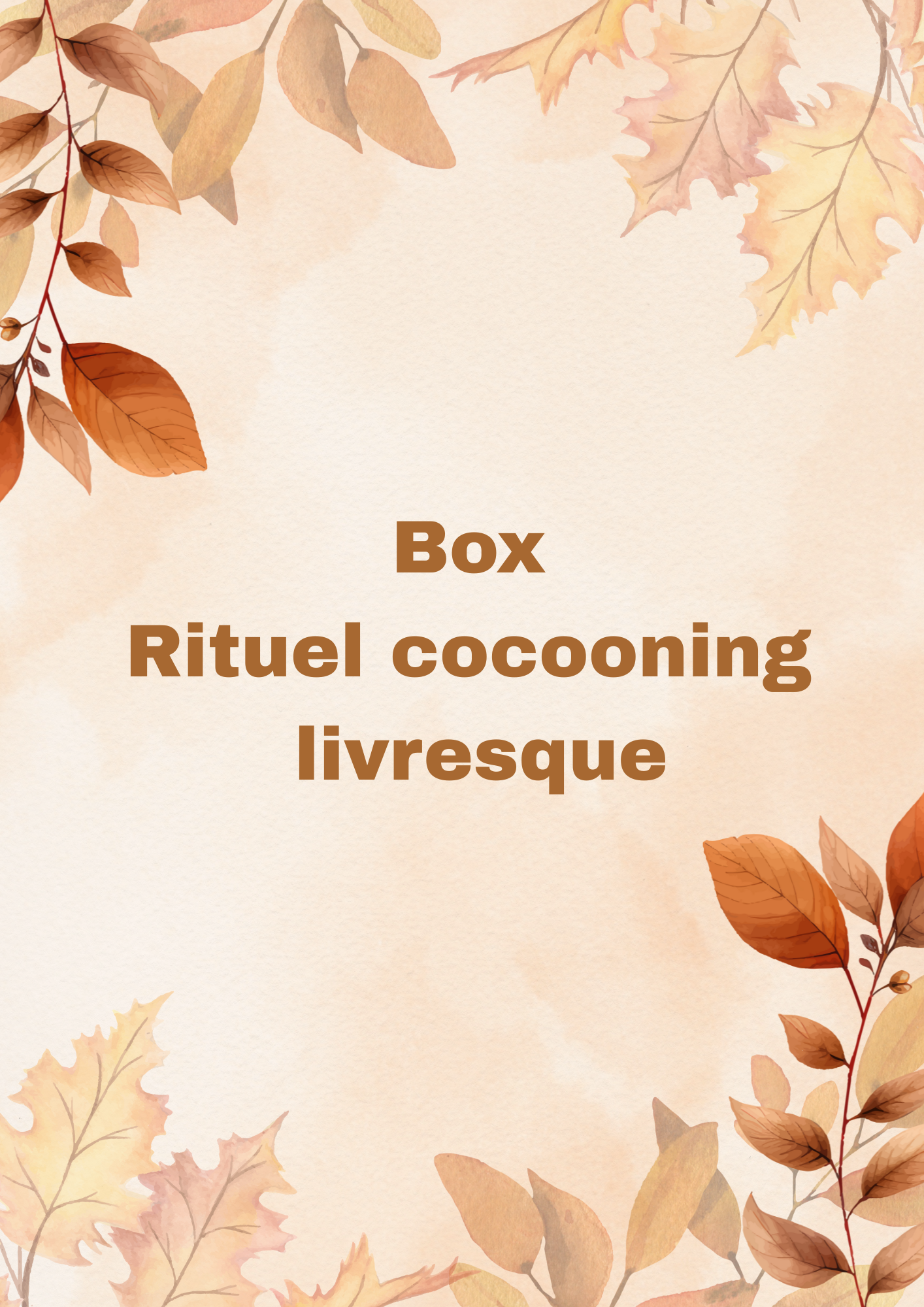📦 Box Rituel Cocooning livresques – Précommande exclusive