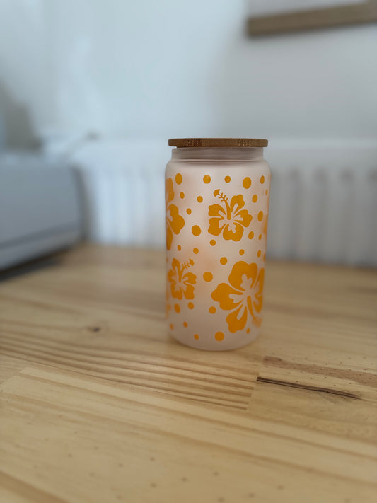 🥤 Verre en verre personnalisé – Collection été